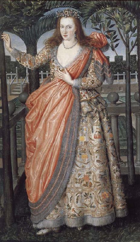 Robert Peake the Elder Portrait of a Lady of the Hampden family China oil painting art